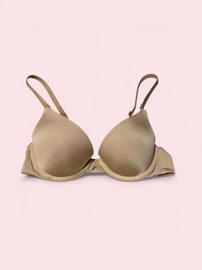 aerie Smooth Light Beige Plunge T-Shirt Bra
